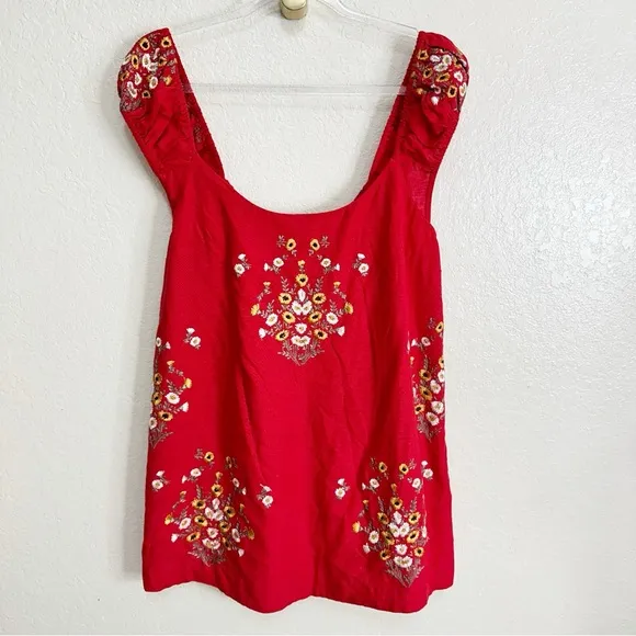 New Free People Wildflower Embroidered Mini Dress size S