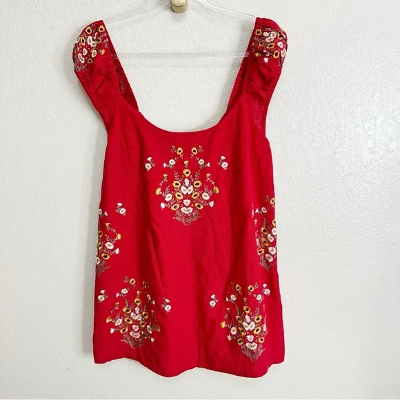 New Free People Wildflower Embroidered Mini Dress size S