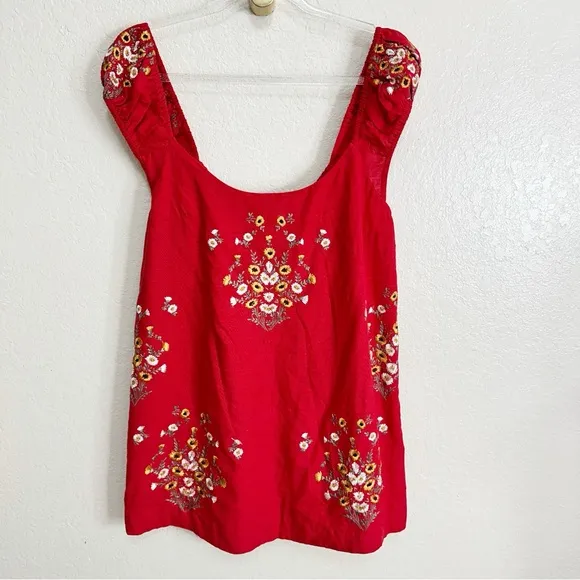 New Free People Wildflower Embroidered Mini Dress size S