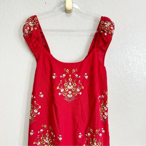 New Free People Wildflower Embroidered Mini Dress size S