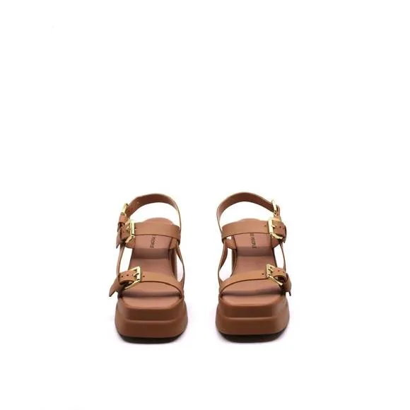 NEW FREE PEOPLE women's pamela double strap sandals in vachette