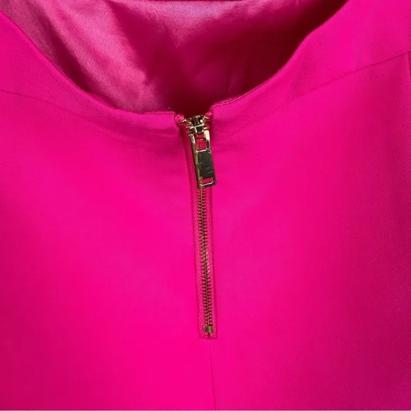 NEW GENERATION LOVE SINCLAIR CREPE MINI DRESS MAGENTA L