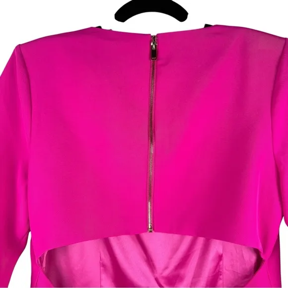 NEW GENERATION LOVE SINCLAIR CREPE MINI DRESS MAGENTA L