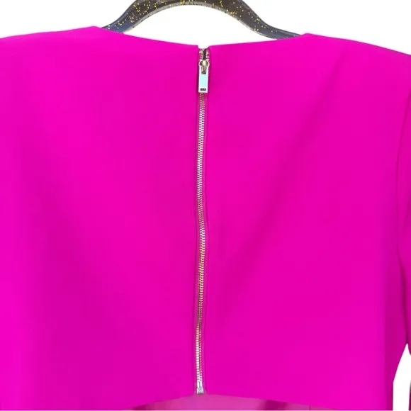 NEW GENERATION LOVE SINCLAIR CREPE MINI DRESS MAGENTA L