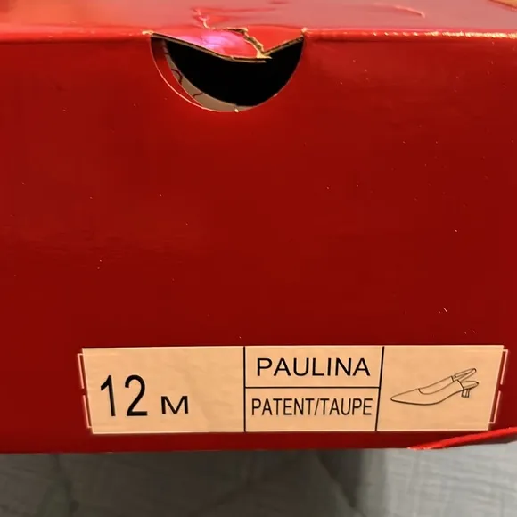 New in Box Women's Journee Paulina Pump Tan Slingback Shoes Sz 12m