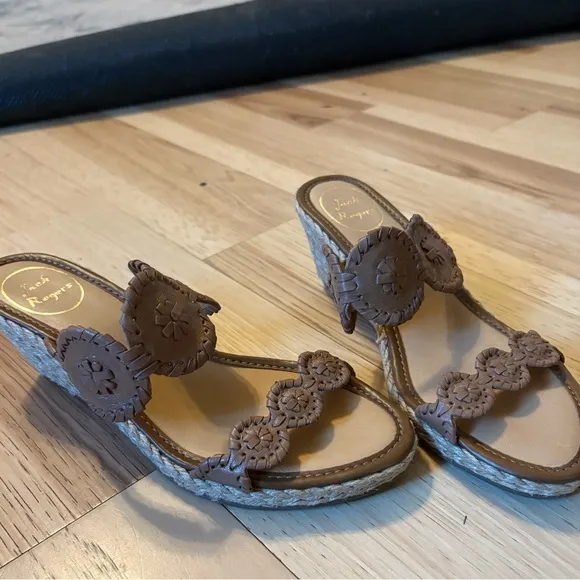 New Jack Rogers mini wedge Shelby Jute sandals