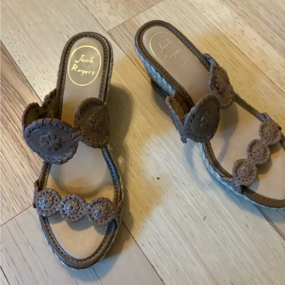 New Jack Rogers mini wedge Shelby Jute sandals