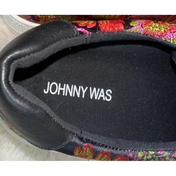 NEW JOHNNY WAS Women’s Downtown Jacquard Lace-Up Sneaker Shoes Size 10