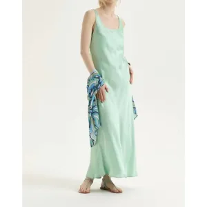 NEW MALIPARMI shiny cady dress in green