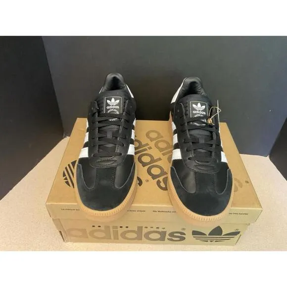 New! Mens Adidas Originals Samba XLG Black/White/Gum Athletic Shoes. Size 11.5.