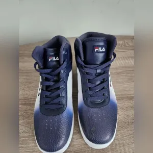 NEW MEN'S FILA ATHLETIC SHOES BLUE/WHITE COLOR SIZE 7