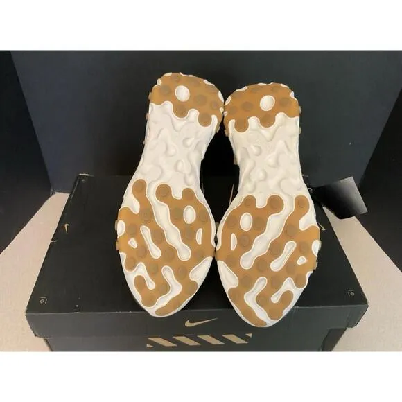 New! Mens Nike React Ianga 'THE10TH' Black / Wheat Athletic Shoes. Size 9. Nice!