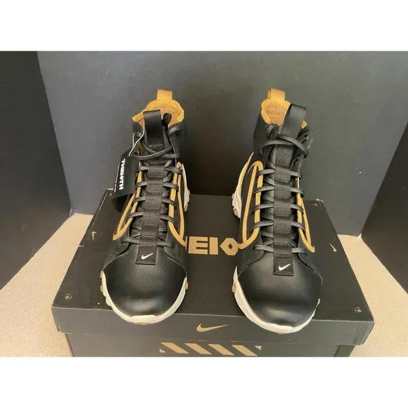 New! Mens Nike React Ianga 'THE10TH' Black / Wheat Athletic Shoes. Size 9. Nice!