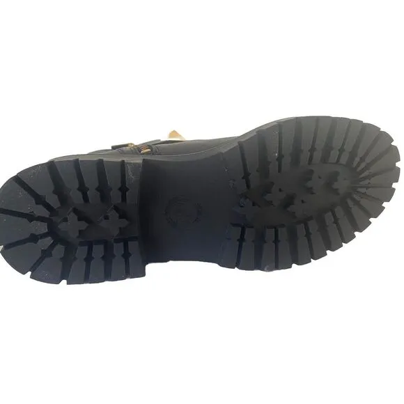 NEW MICHAEL KORS‎ $250 BLACK LAYTON STUDDED LEATHER BOOTS SZ 7
