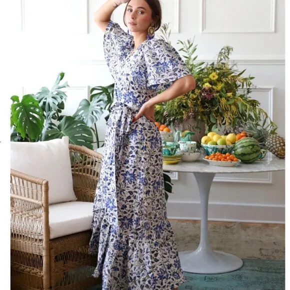 New Mille Helena Dress Blue Tiger Lily XXS