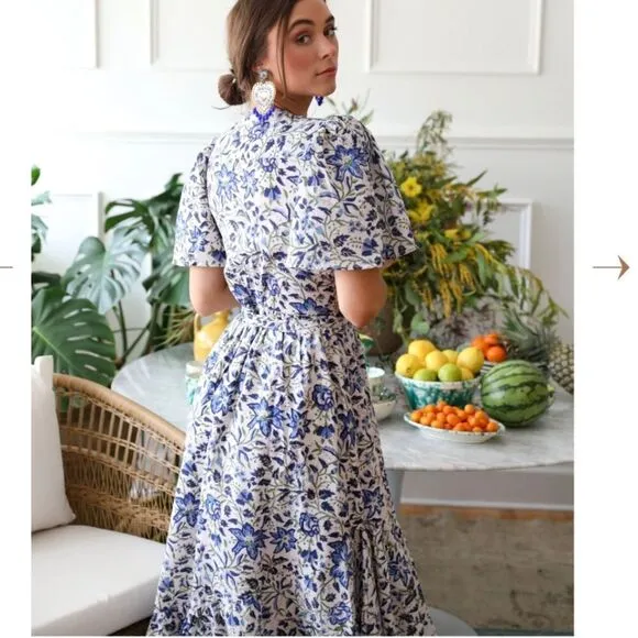 New Mille Helena Dress Blue Tiger Lily XXS