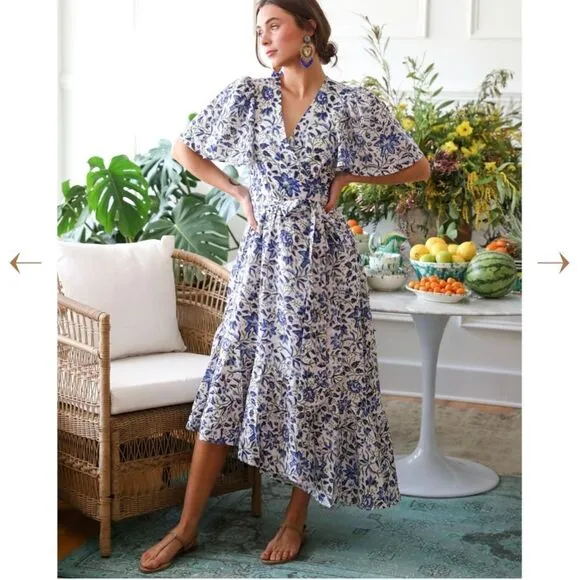 New Mille Helena Dress Blue Tiger Lily XXS