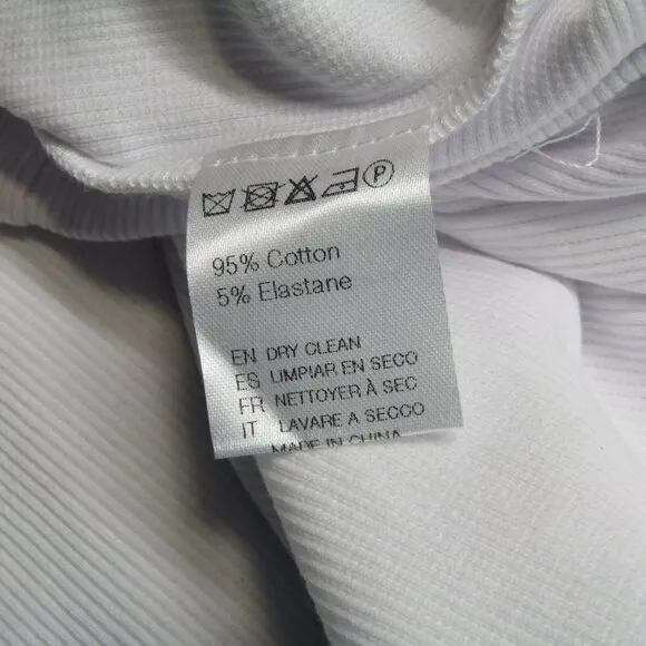 NEW MOTHER OF ALL Womens Midi Dress White Size S Ariel Rib Cut-Out Sleeveless
