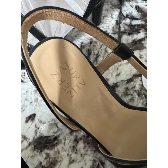 New Naturalizer Brenta black smooth Strappy dress sandals