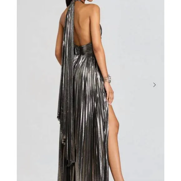 NEW RETROFETE reiss dress in gunmetal