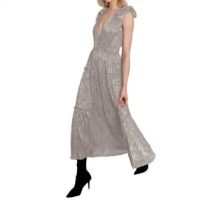 NEW SABINA MUSAYEV helena dress in antique gold