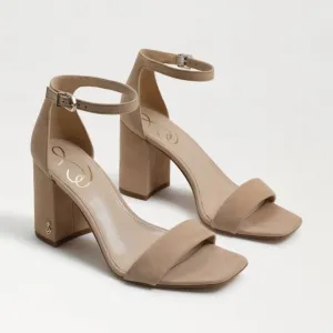 NEW Sam Edelman Daniella Block Heel Sandal in Oatmeal Suede Sz. 10