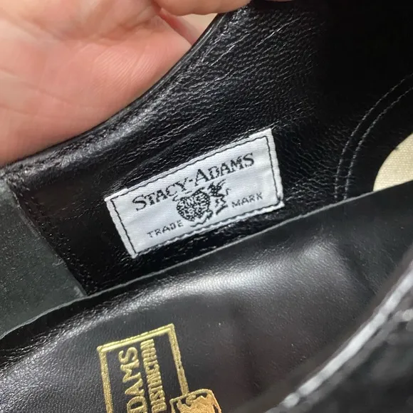 NEW Stacy Adams Madison Black Crocodile Oxfords 12