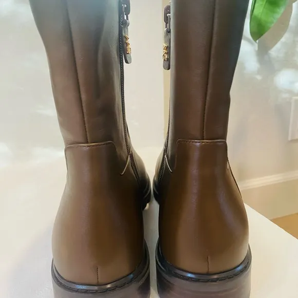 New Stuart Weitzman Men’s 11.5 B Brown Leather Zippered Boots Retail $595