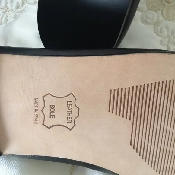 NEW Stuart Weitzman SNUGGLE Black Cap Toe Napa Leather Ballet Flats NIB
