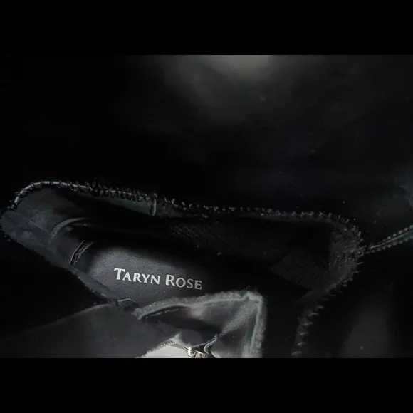 NEW Taryn Rose Aiden Black Leather Weatherproof Knee High Boots 8.5