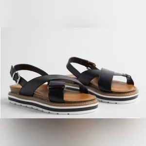 New Torrid Crisscross Platform Sandals Size 9.5 WW