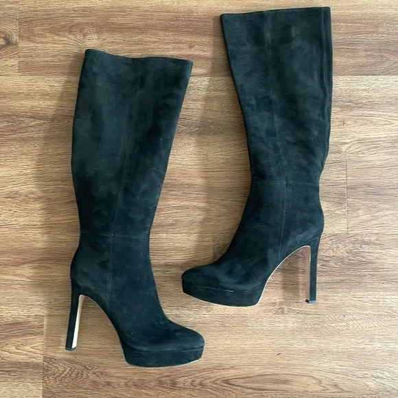 New Veronica Beard Dali Suede Knee High Boots