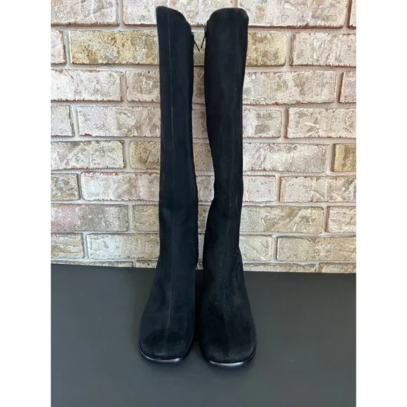 NEW Vince Maggie black suede Knee High Boots size 6.5