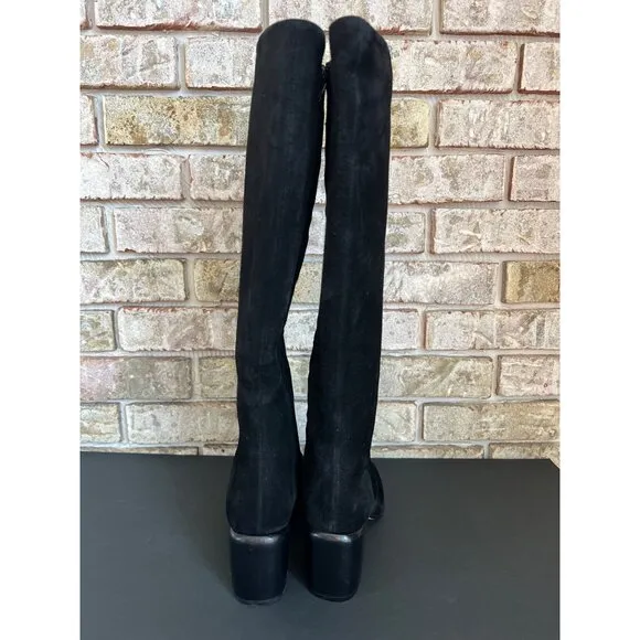 NEW Vince Maggie black suede Knee High Boots size 6.5