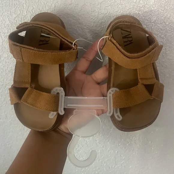 New Zara Leather Sandals