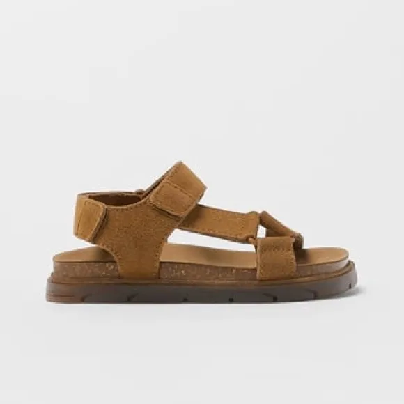 New Zara Leather Sandals