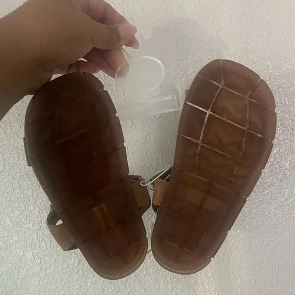 New Zara Leather Sandals