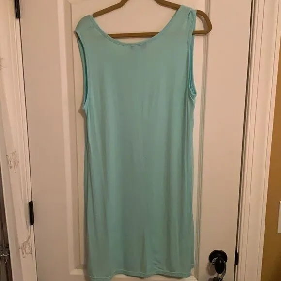 New Simply Noelle Fabulous Aqua Tank Dress
