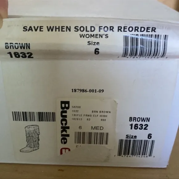 NIB MINNETONKA | Brown 3-Layer Fringe Boots | 6