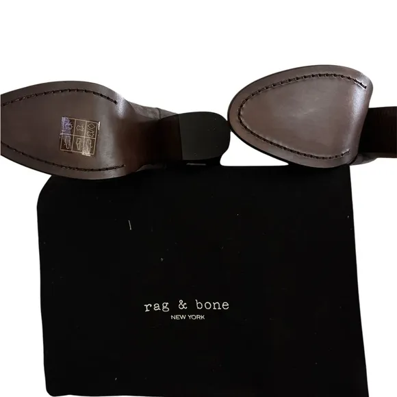 NIB RAG &amp; BONE GENUINE GRANITE SUEDE LEATHER BOOTS