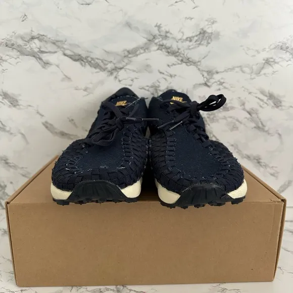 Nike Air Footscape Woven Athletic Shoes Navy Blue ACG HF1759-400 Women Size 7.5