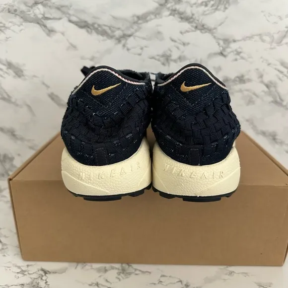 Nike Air Footscape Woven Athletic Shoes Navy Blue ACG HF1759-400 Women Size 7.5