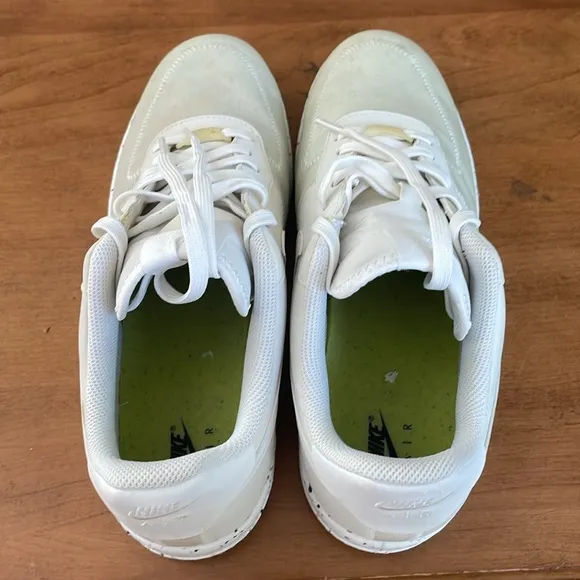 Nike Air Force 1 Crater White Athletic Lace Up Shoes Size 10.5
