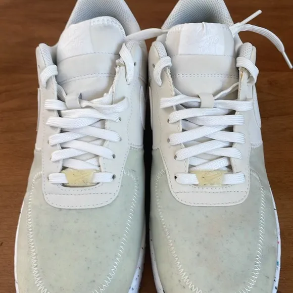 Nike Air Force 1 Crater White Athletic Lace Up Shoes Size 10.5