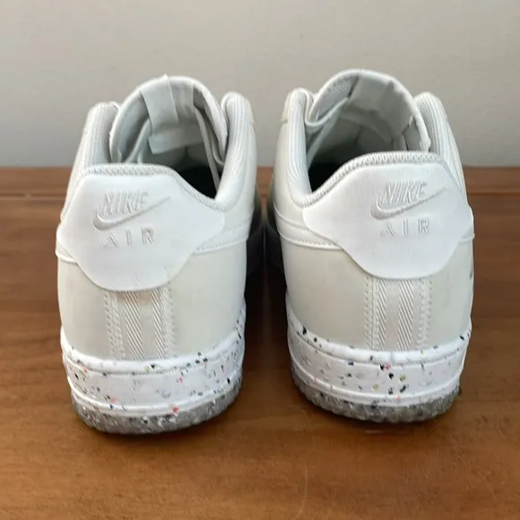 Nike Air Force 1 Crater White Athletic Lace Up Shoes Size 10.5