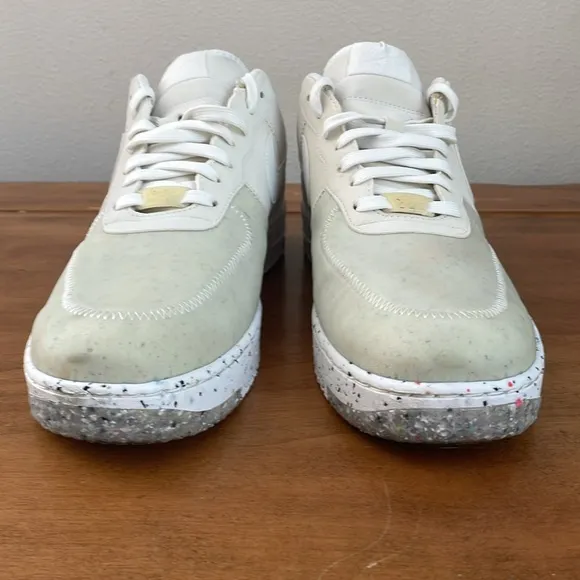 Nike Air Force 1 Crater White Athletic Lace Up Shoes Size 10.5