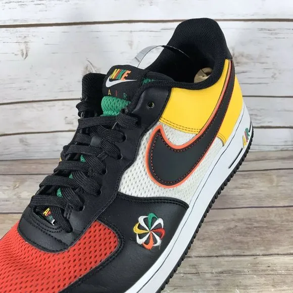 Nike Air Force 1 Low Sunburst Shoes Mens Size 11.5 Athletic CK9282-100 Sneaker