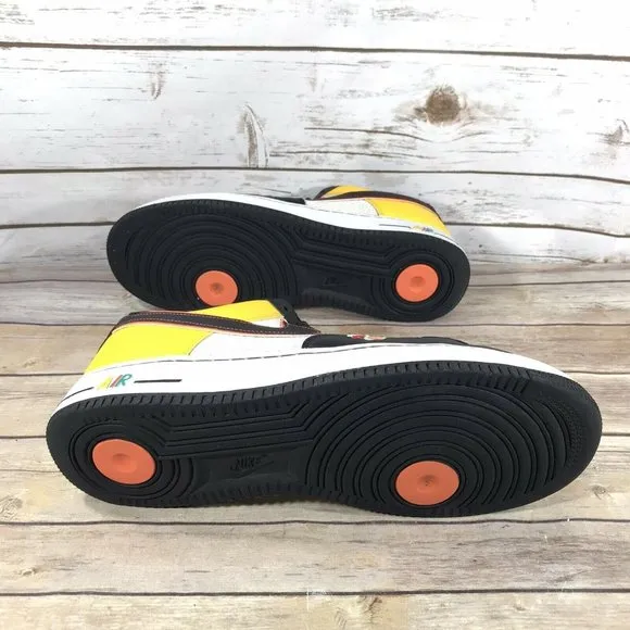 Nike Air Force 1 Low Sunburst Shoes Mens Size 11.5 Athletic CK9282-100 Sneaker