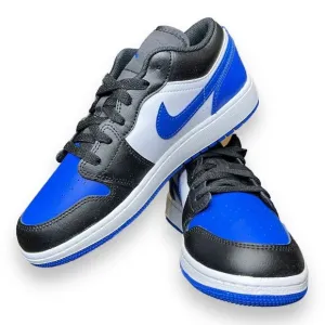 Nike Air Jordan 1 Low &quot;White/Black/White/Royal Blue&quot; Big‎ Kids' Shoes Size 6Y