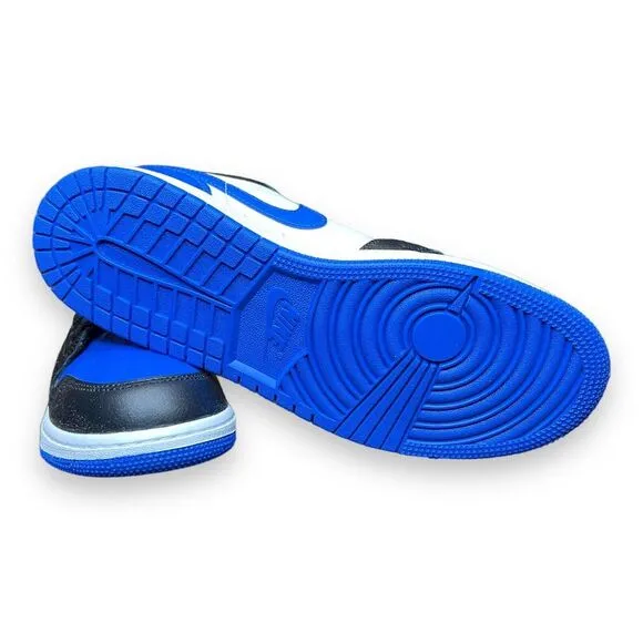 Nike Air Jordan 1 Low &quot;White/Black/White/Royal Blue&quot; Big‎ Kids' Shoes Size 6Y